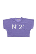 Girls Purple Logo T-Shirt 1