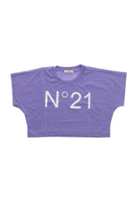 Girls Purple Logo T-Shirt 1