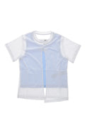 Girls Sky Blue Solid T-Shirt 1