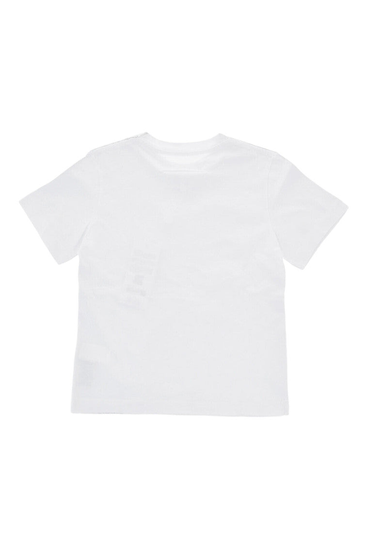 Girls White Solid T-Shirt 2