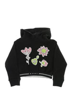 Girls Black Embellished Hoodie 1