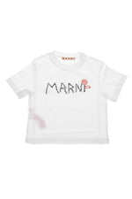 Girls White Logo T-Shirt 1