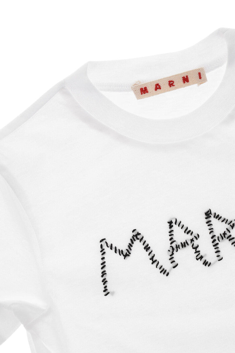Girls White Logo T-Shirt 3