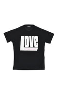 Girls Black Graphic T-Shirt 1