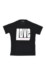 Girls Black Graphic T-Shirt 1