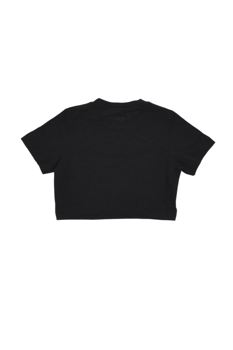 Girls Black Graphic T-Shirt 2