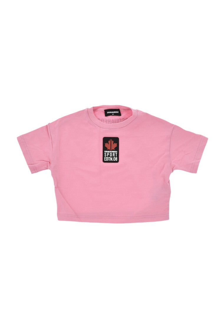 Girls Pink Logo T-Shirt 1