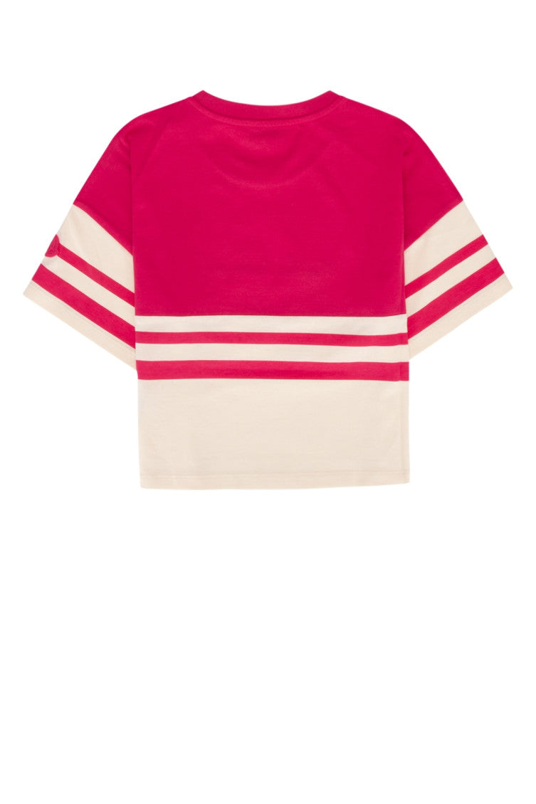 Kids Red White Strips T-shirts 2