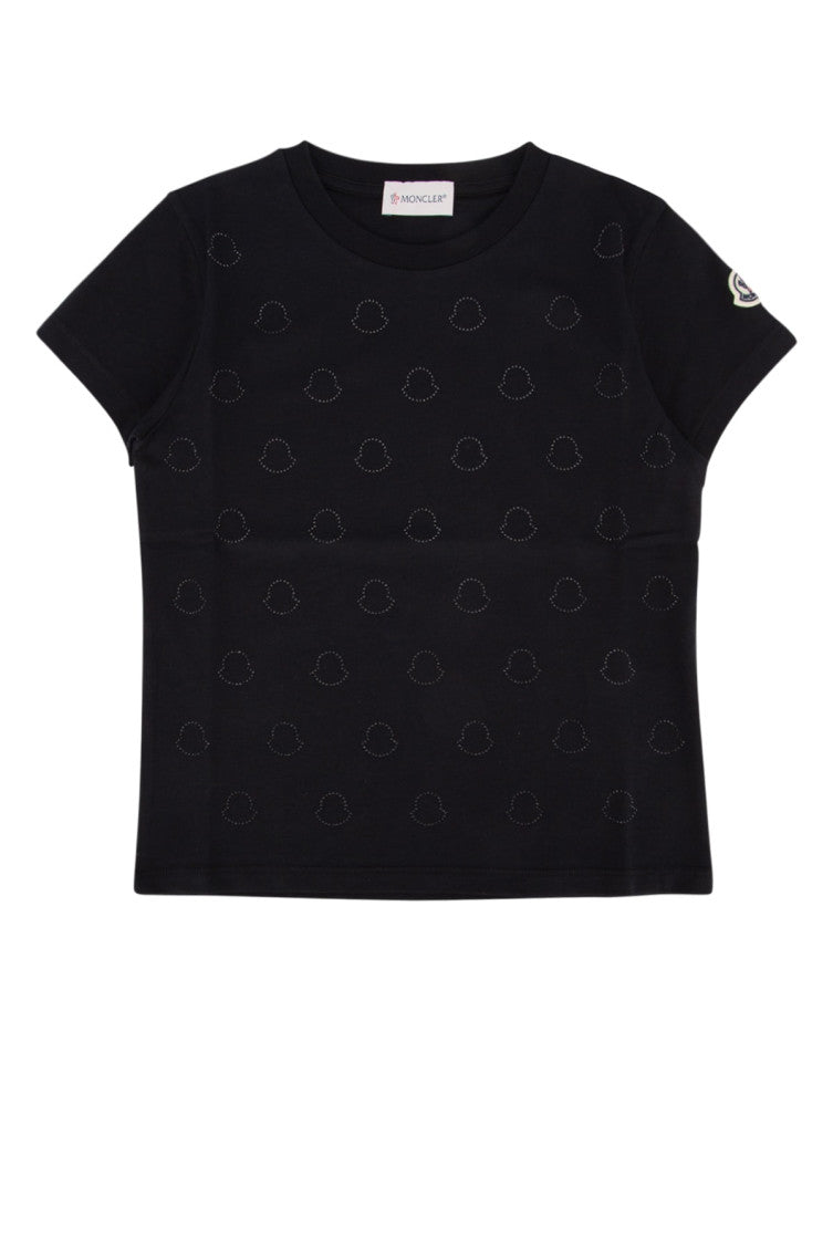 Kids Black Crew Neck T-Shirts 1