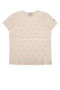 Kids Beige Crew Neck T-Shirts 1
