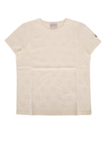Kids Beige Crew Neck T-Shirts 1