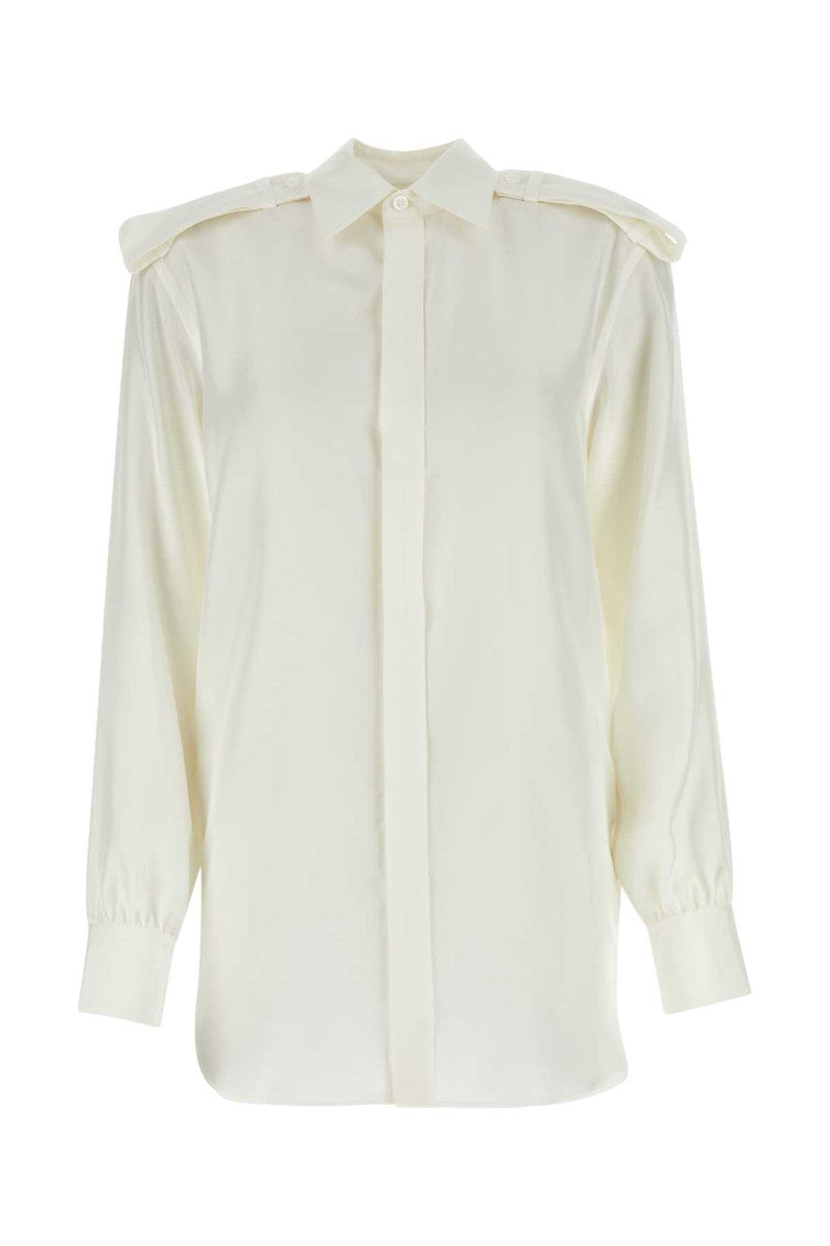 White Pointed Collars Shirt 1