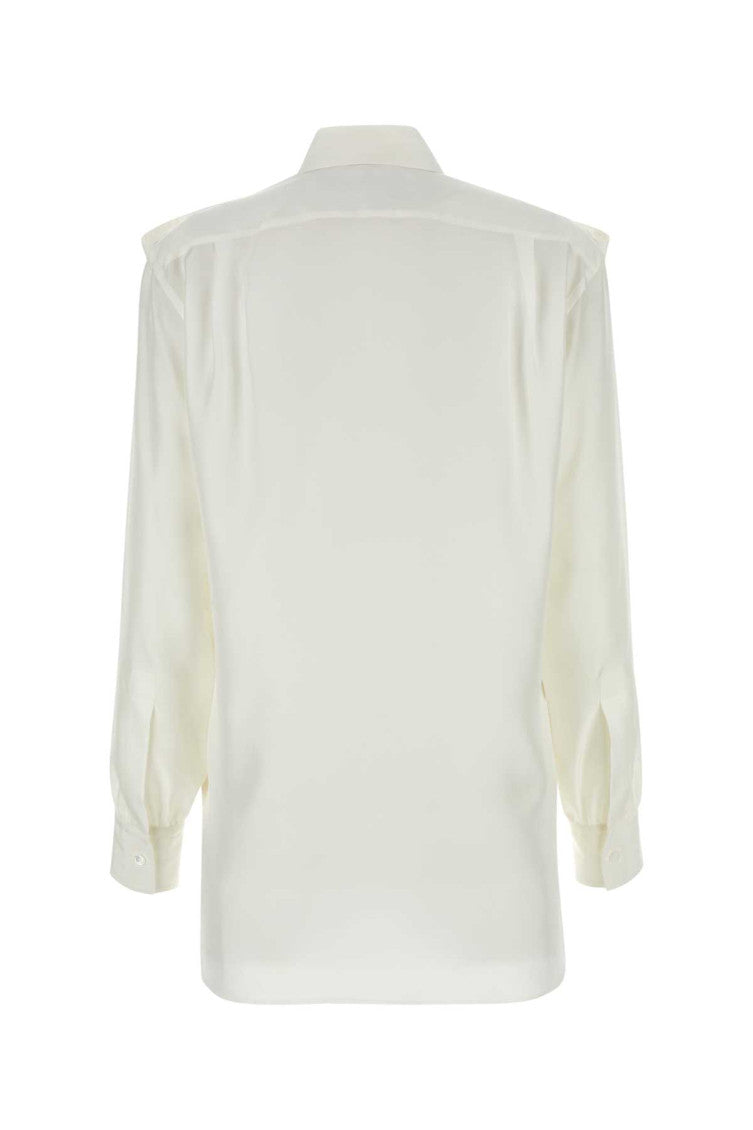 White Pointed Collars Shirt 2
