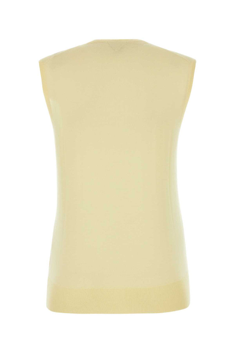 Light Yellow Cotton Blend Vest 2