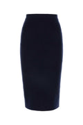 Dark blue cashmere blend skirt 1