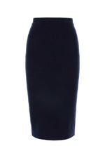 Dark blue cashmere blend skirt 1