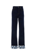 Dark Blue Straight Jeans 1