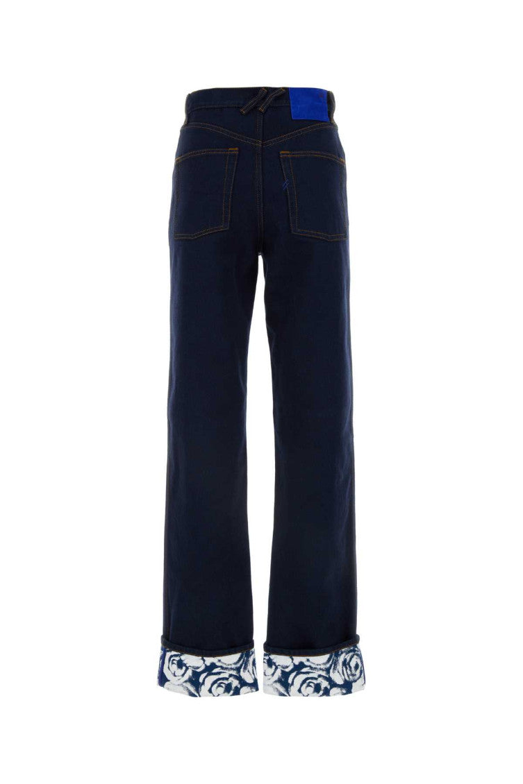 Dark Blue Straight Jeans 2