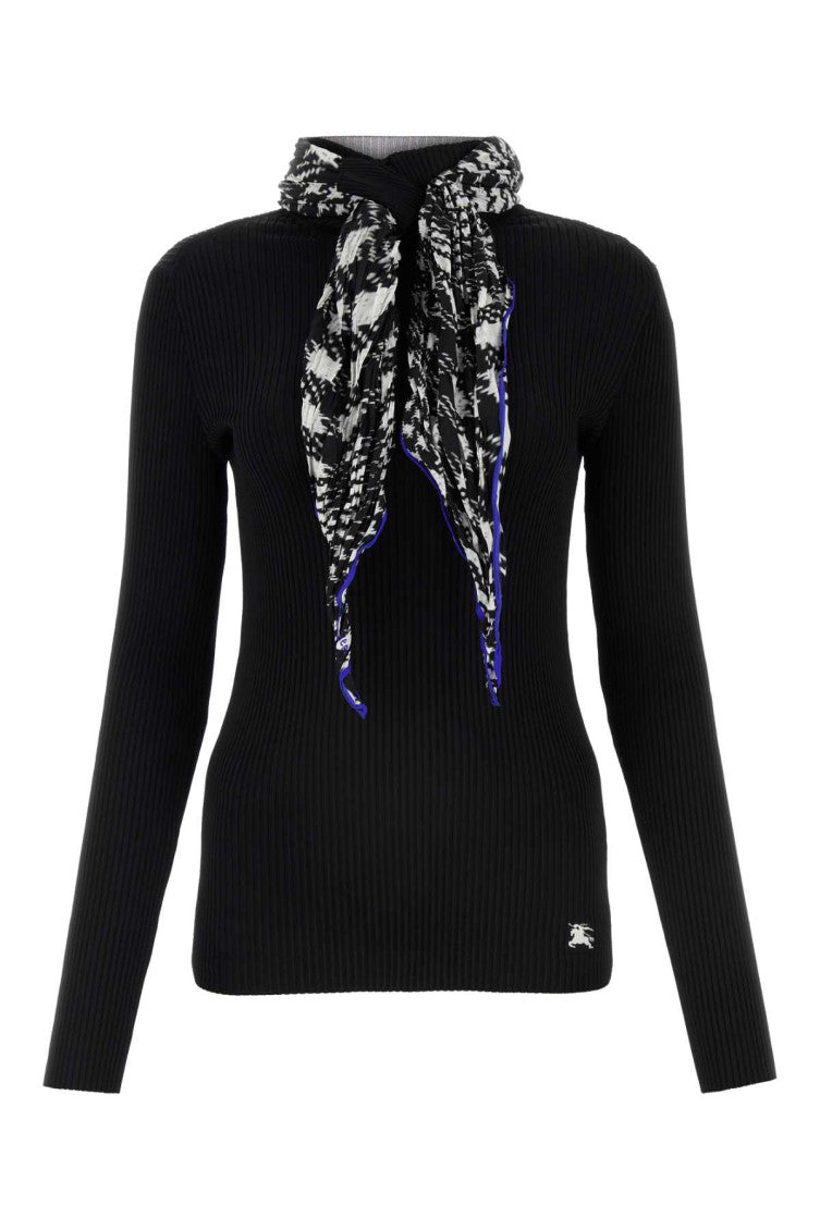Black Scarf Sweater 1