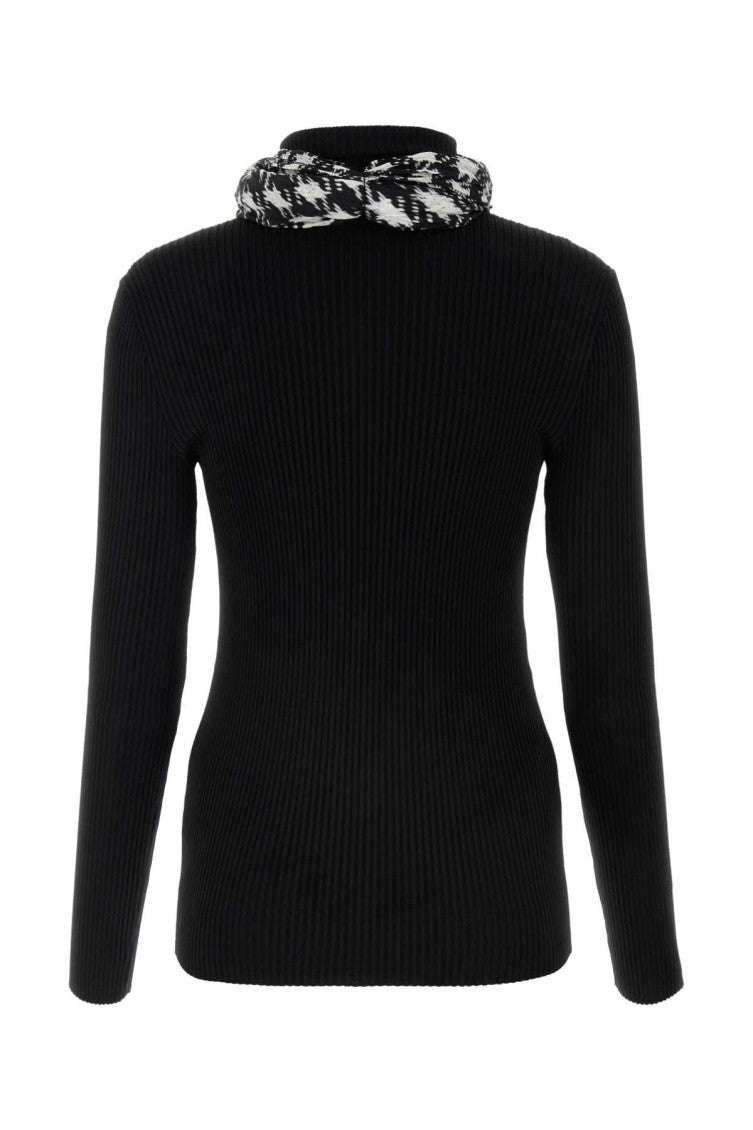 Black Scarf Sweater 2
