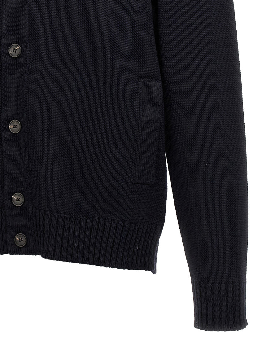 Blue High Neck Cardigan 4