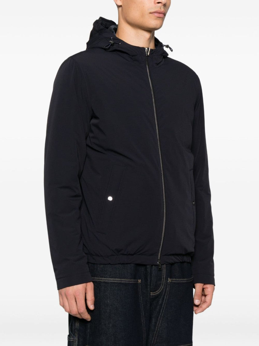 Navy Blue Solid Jacket 3