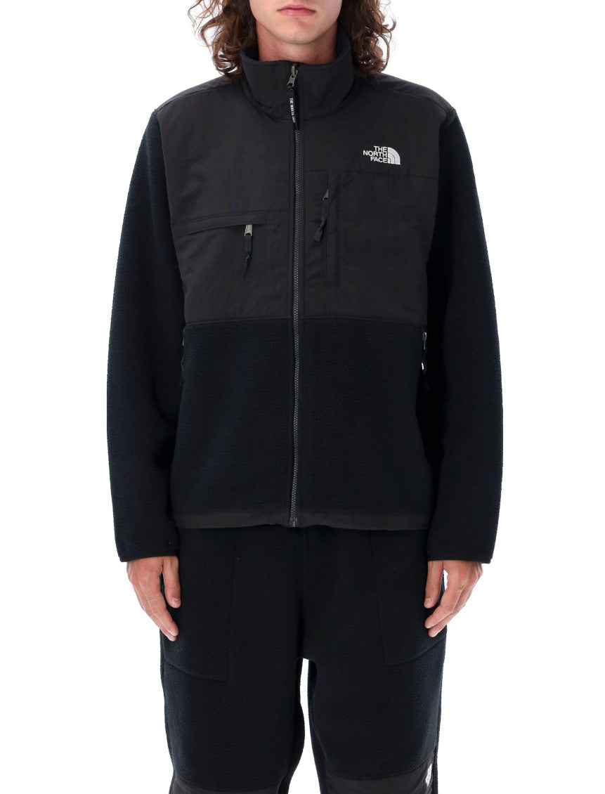 Black Stand-Up Collar Logo Jacket 1