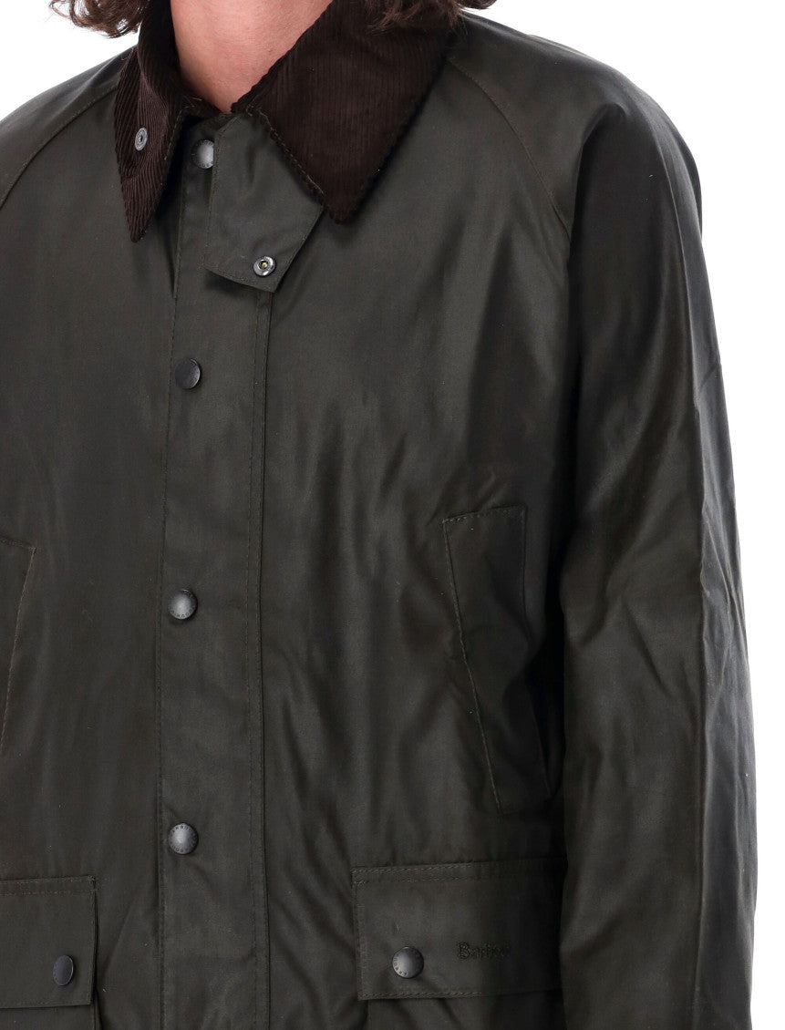 Olive Green Corduroy Collar Jacket 3