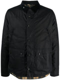 Navy Blue Reelin wax jacket 1