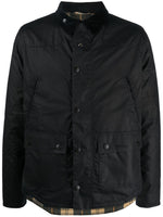 Navy Blue Reelin wax jacket 1