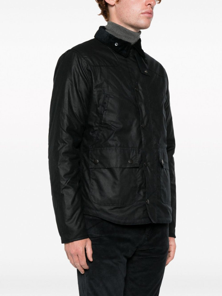 Navy Blue Reelin wax jacket 3