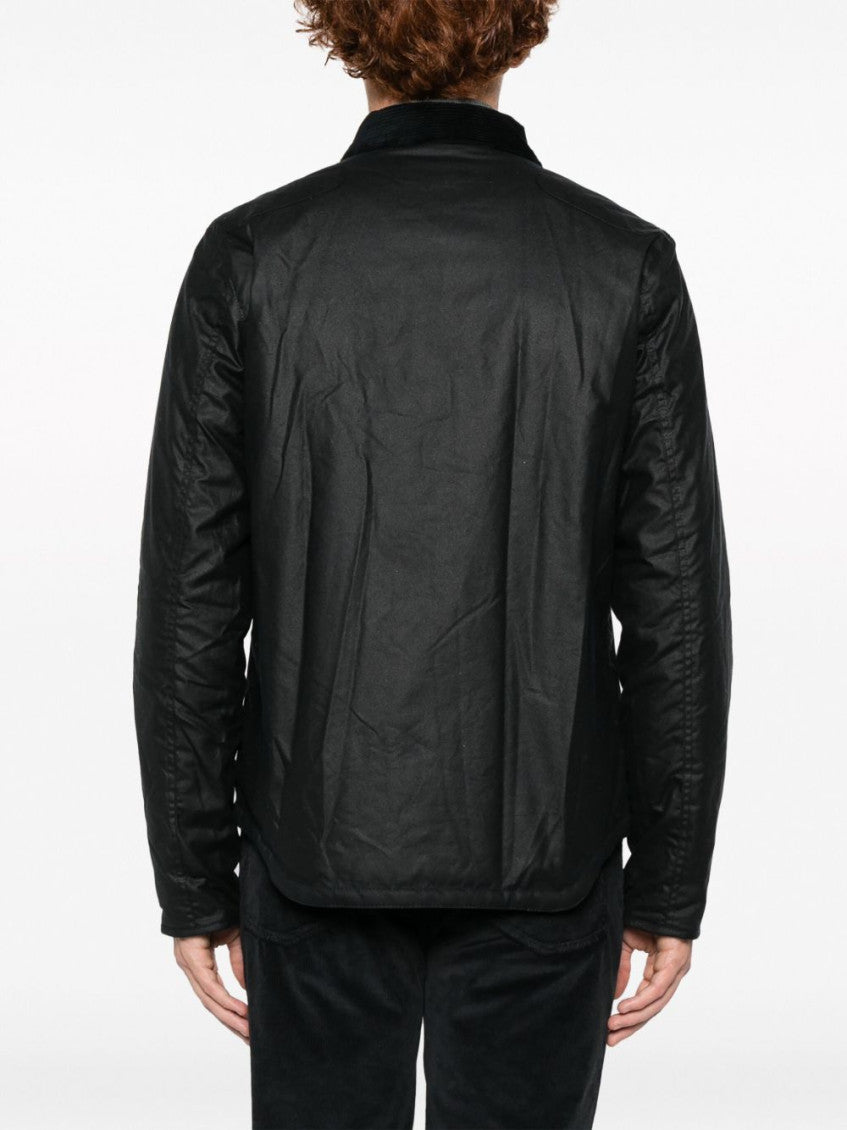 Navy Blue Reelin wax jacket 4