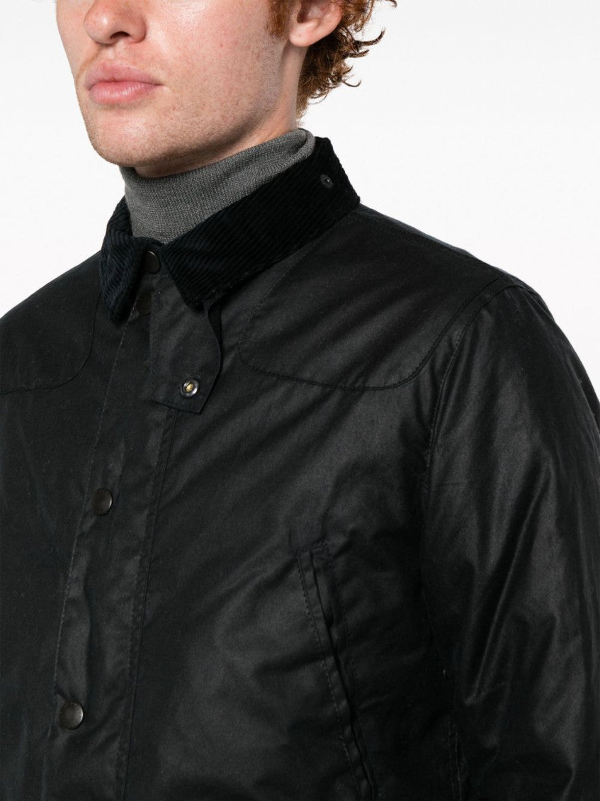 Navy Blue Reelin wax jacket 5
