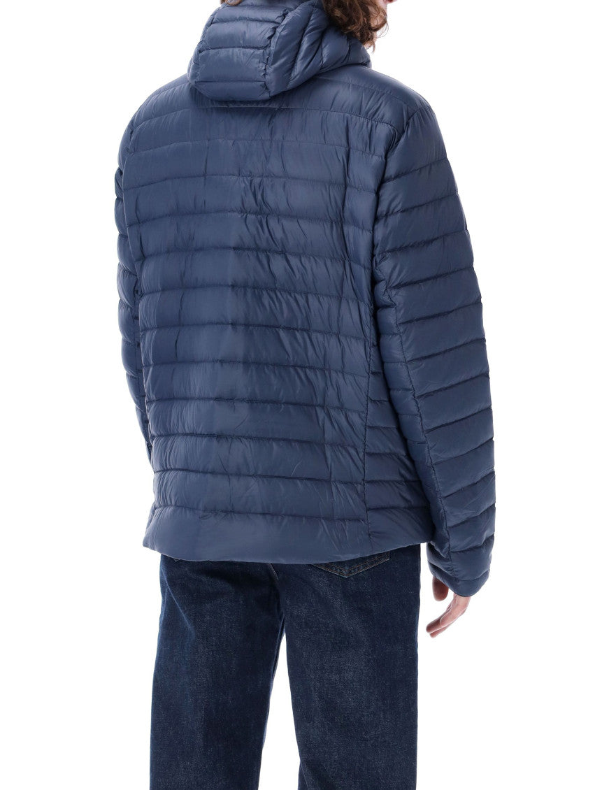 Blue Logo Hood Puffer Jacket 2
