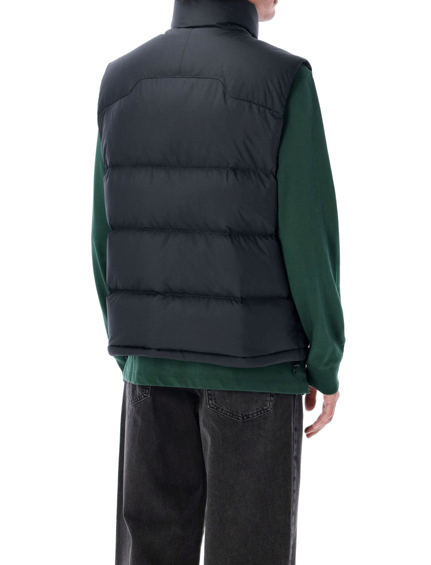 Black Polyester Sleeveless Jacket 2