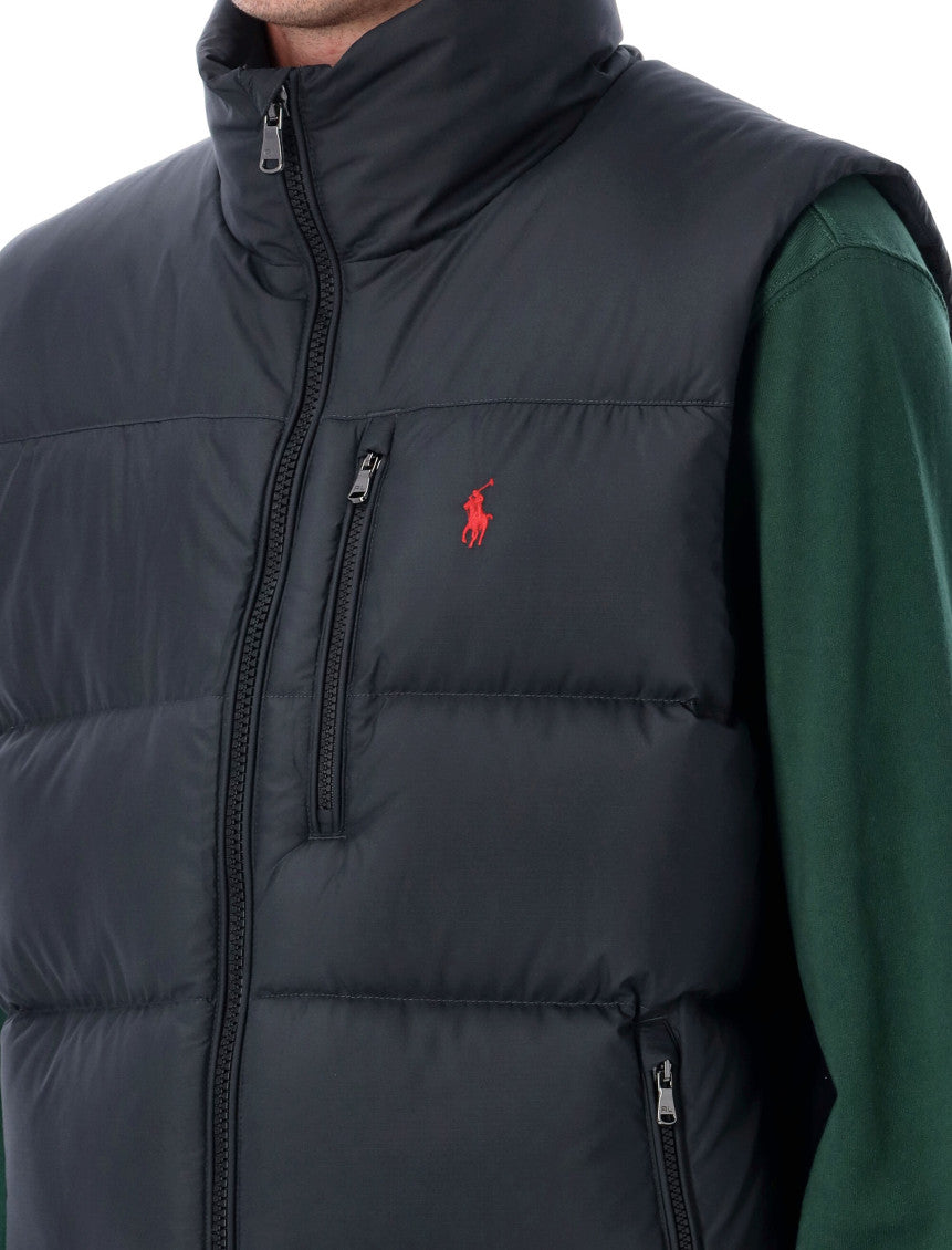 Black Polyester Sleeveless Jacket 3