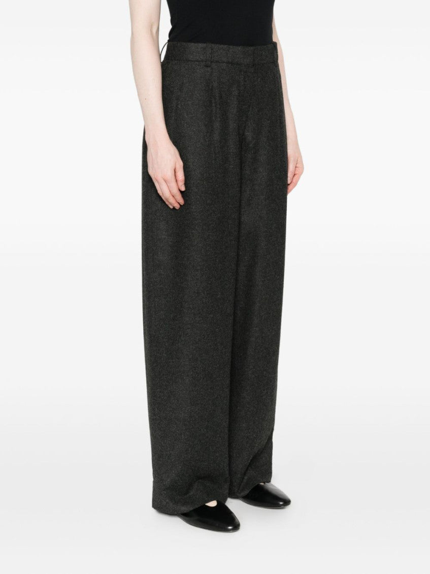 Dark Grey Dart-Detail Trousers 4