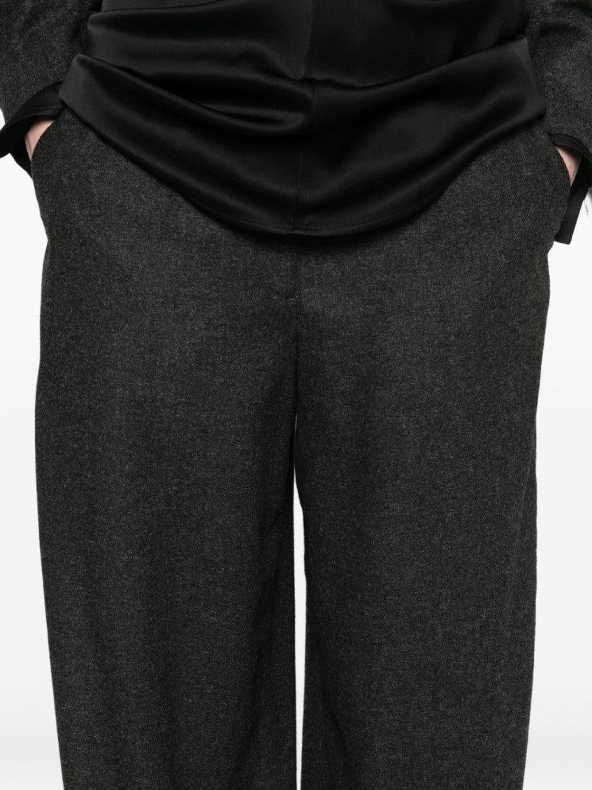 Dark Grey Dart-Detail Trousers 5