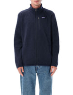 Navy Blue Logo Sweater Jacket 1