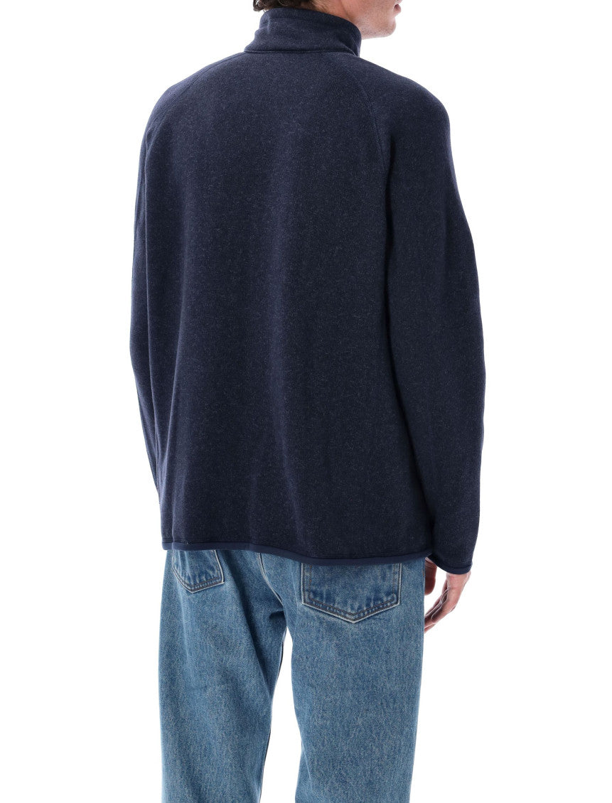 Navy Blue Logo Sweater Jacket 2