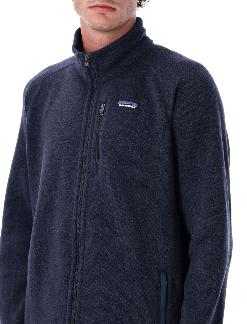 Navy Blue Logo Sweater Jacket 3