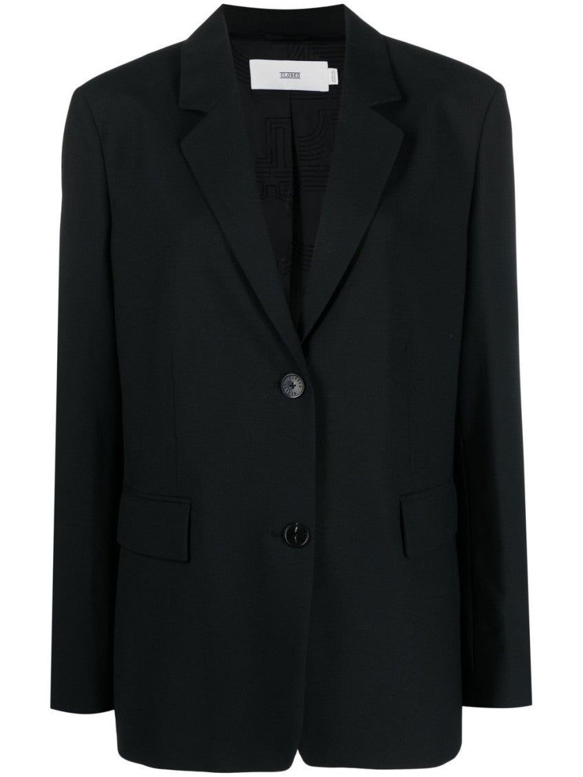 Black Single-Breasted Blazer 1