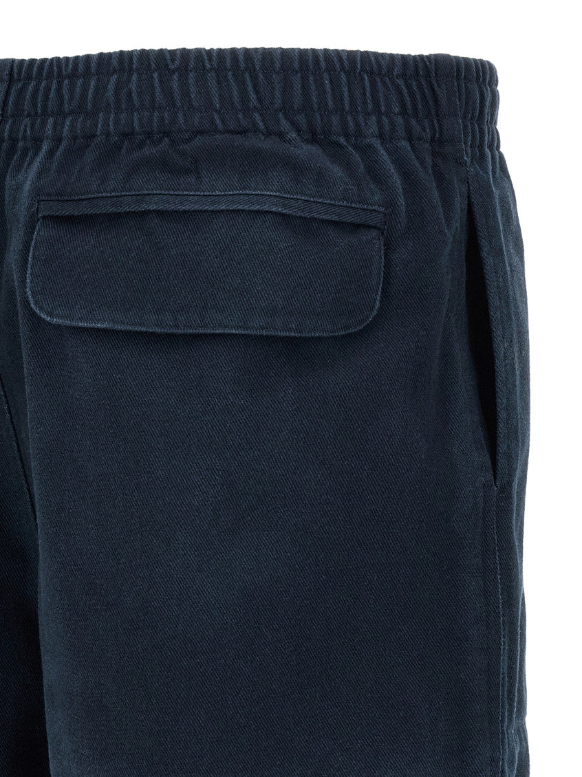 Blue Relaxed Floral Shorts 4