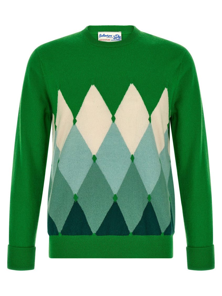 Green Crew Neck Sweater 1