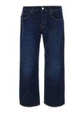 Dark Blue Relaxed Mid Rise Jeans 1