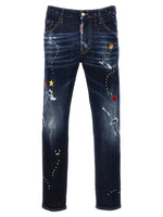 Blue Tapered Mid Rise Jeans 1