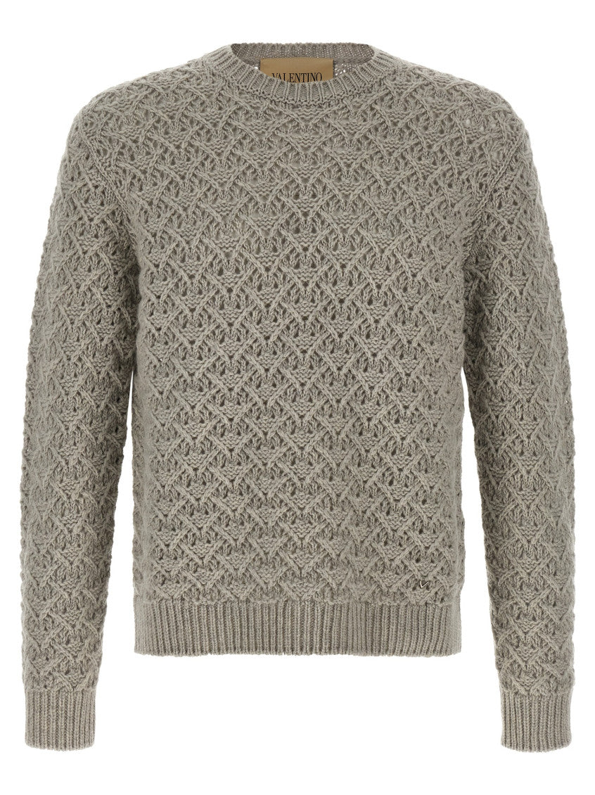 Grey Crew Neck Sweater 1