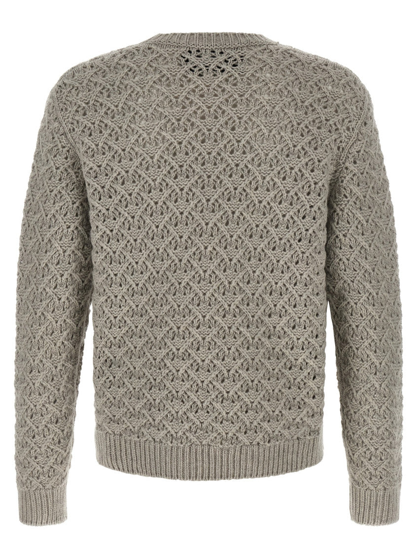 Grey Crew Neck Sweater 2