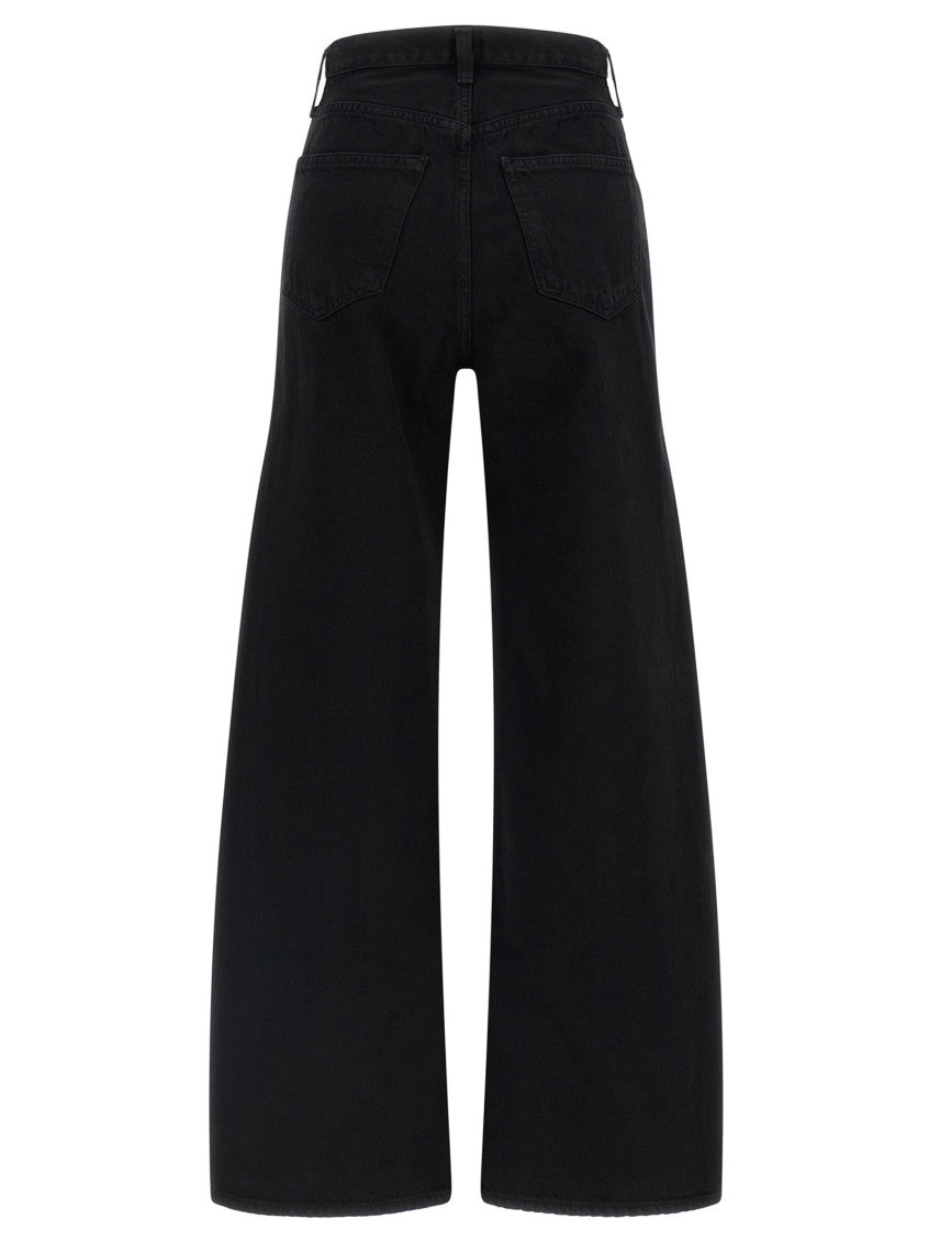 Black Relaxed Mid Rise Jeans 2