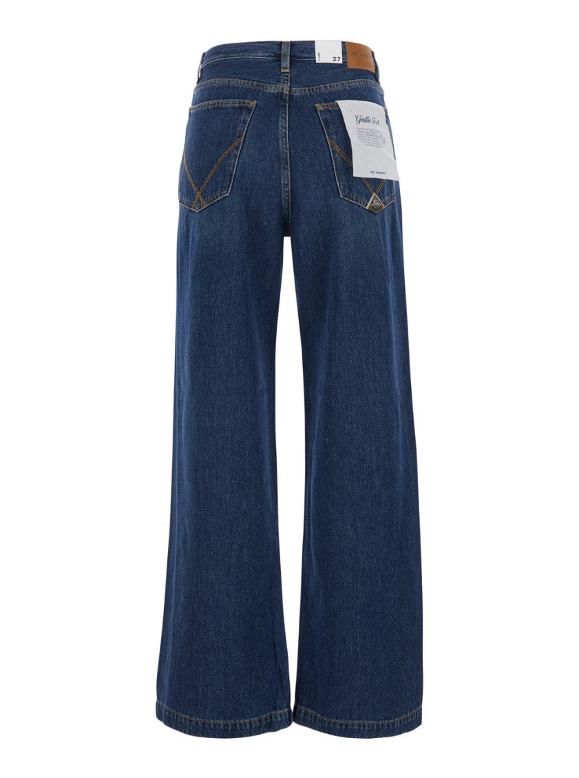Dark Blue Regular High Rise Jeans 2